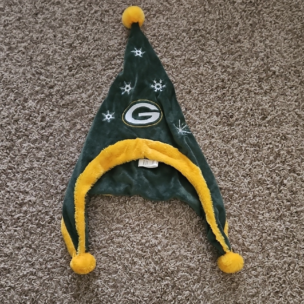 Forever Collectibles Green and Yellow Elf Hat